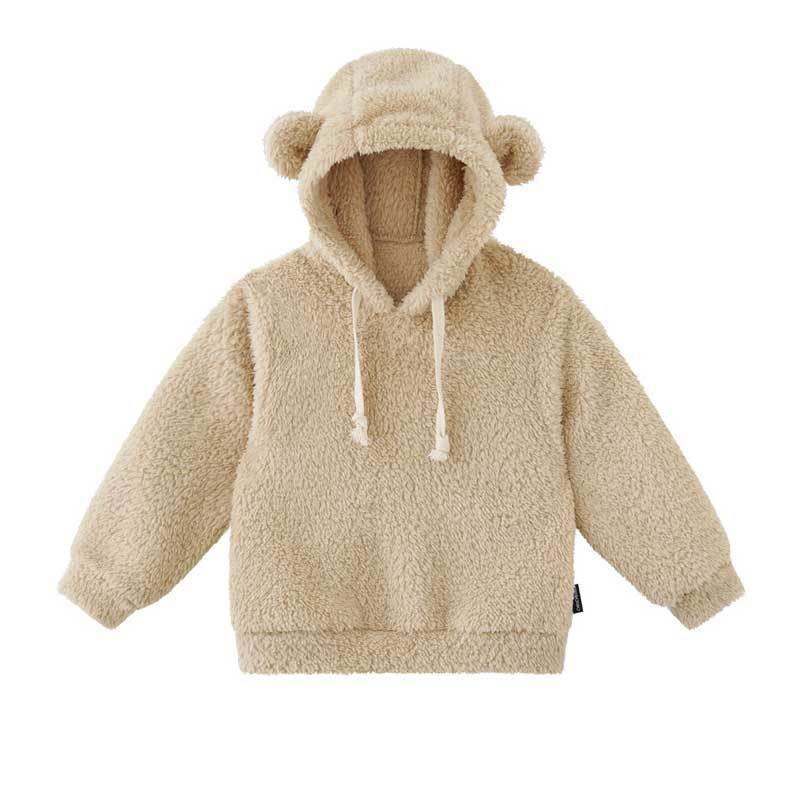 Áo hoodie lông tai Gấu tròn cute cho bé 8-18kg QATE768