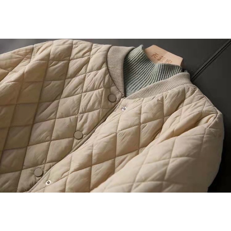 Áo Phao Hoạ Tiết Quả Trám Hai Lớp Dày Dặn - A022