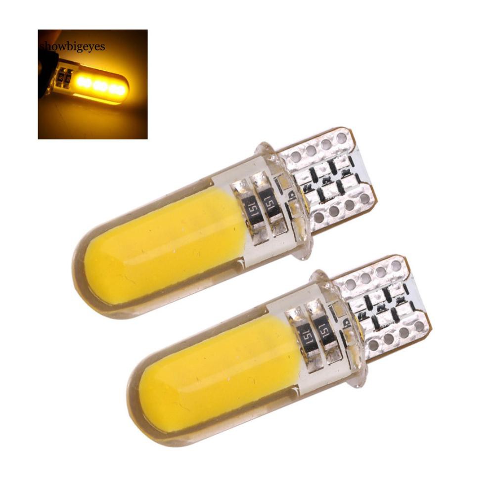 Set 2 đèn LED T10 W5W COB bge _ gắn biển số xe ô tô