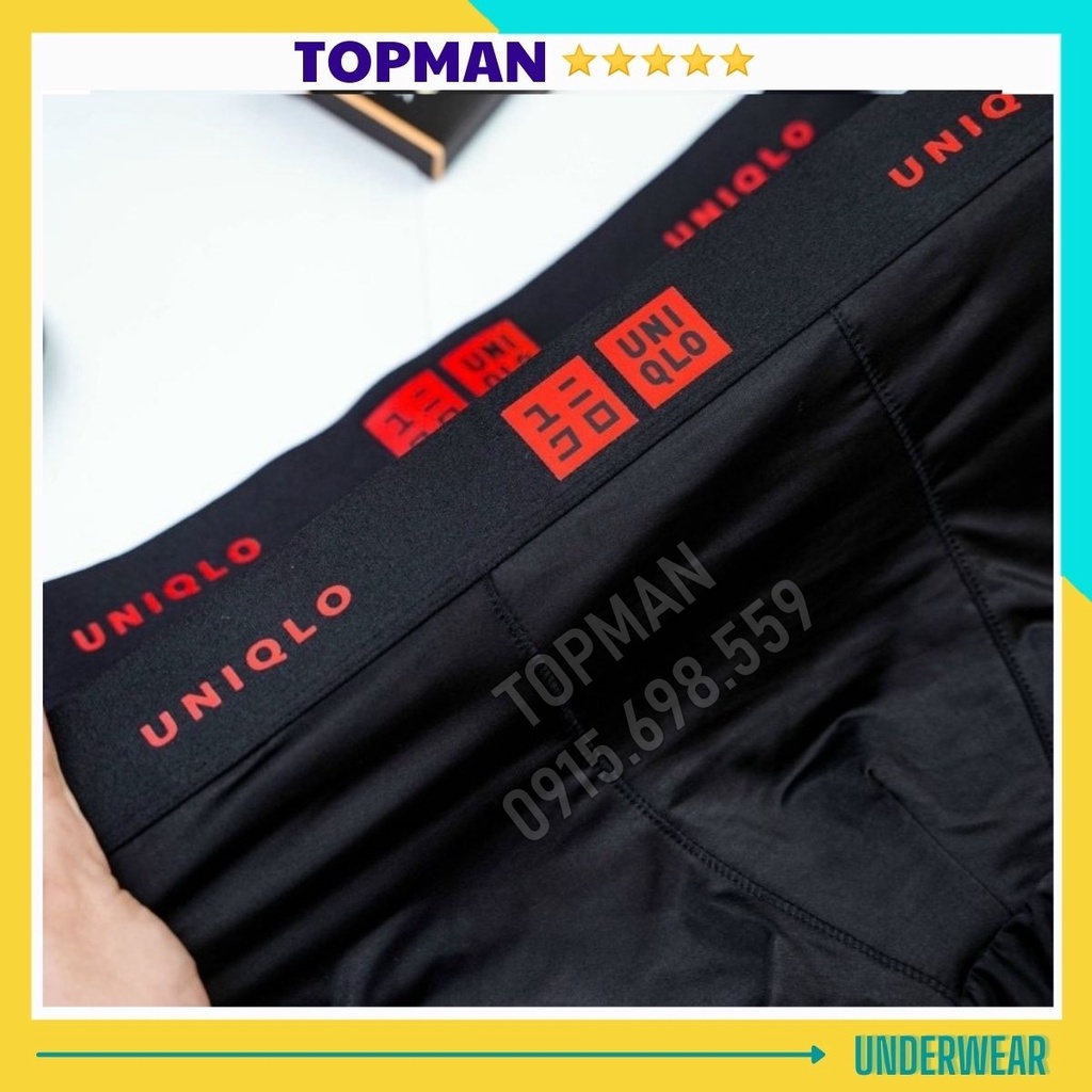 Quần lót nam đùi cotton kháng khuẩn Quần sịp đùi nam boxer co giãn 4 chiều 4 màu cao cấp kiểu dáng đẹp - TOPMAN