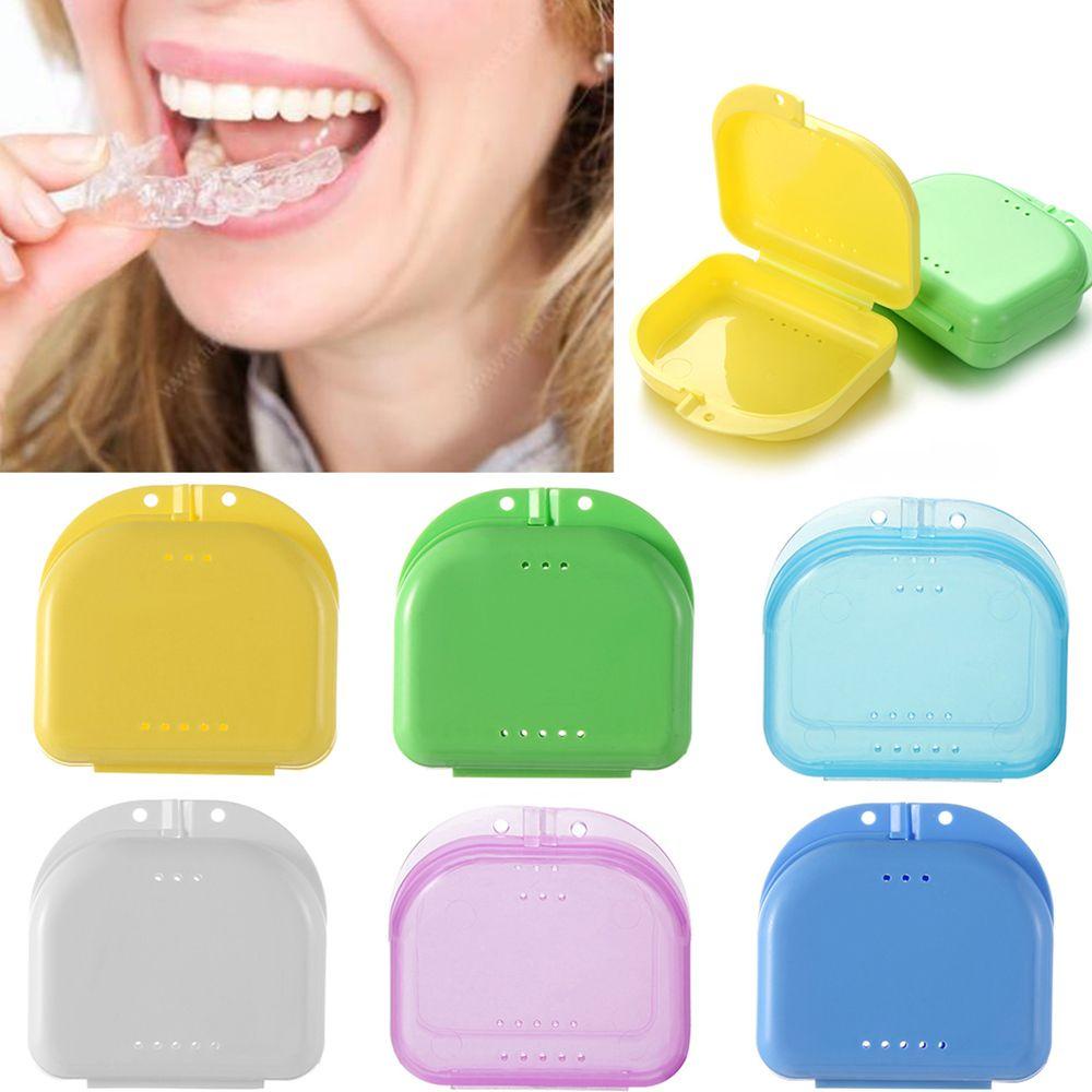 Hộp Đựng Răng Giả Mini Chỉnh Nha Bền Bỉ Tiện Dụng
