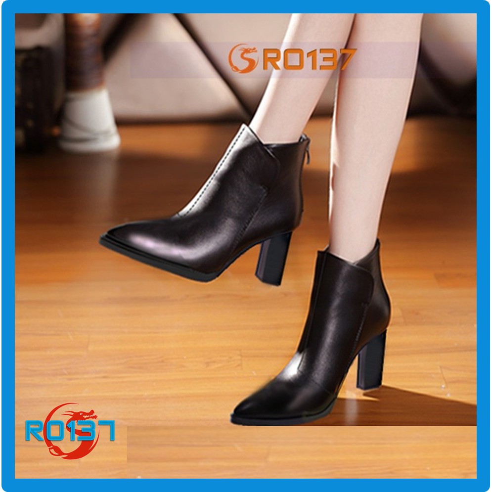 giày bốt nữ đẹp sang trọng thương hiệu rosata ro137
