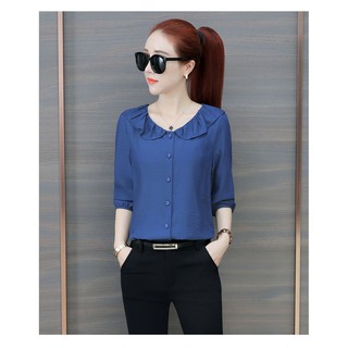 Áo sơ mi cổ phối bèo duyên dáng gs2625