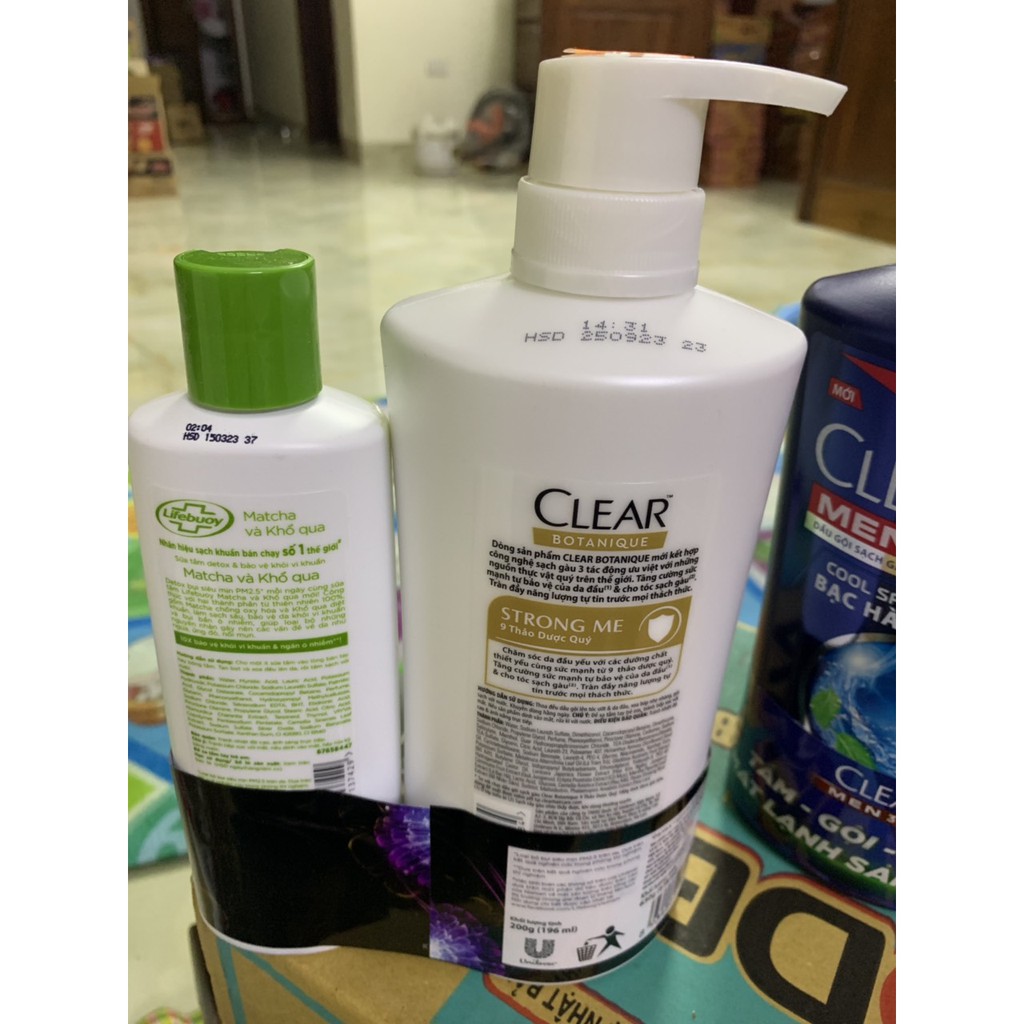 DẦU GỘI ĐẦU CLEAR THẢO DƯỢC VÒI 650ML tặng sữa tắm lifebuoy 200g | BigBuy360 - bigbuy360.vn