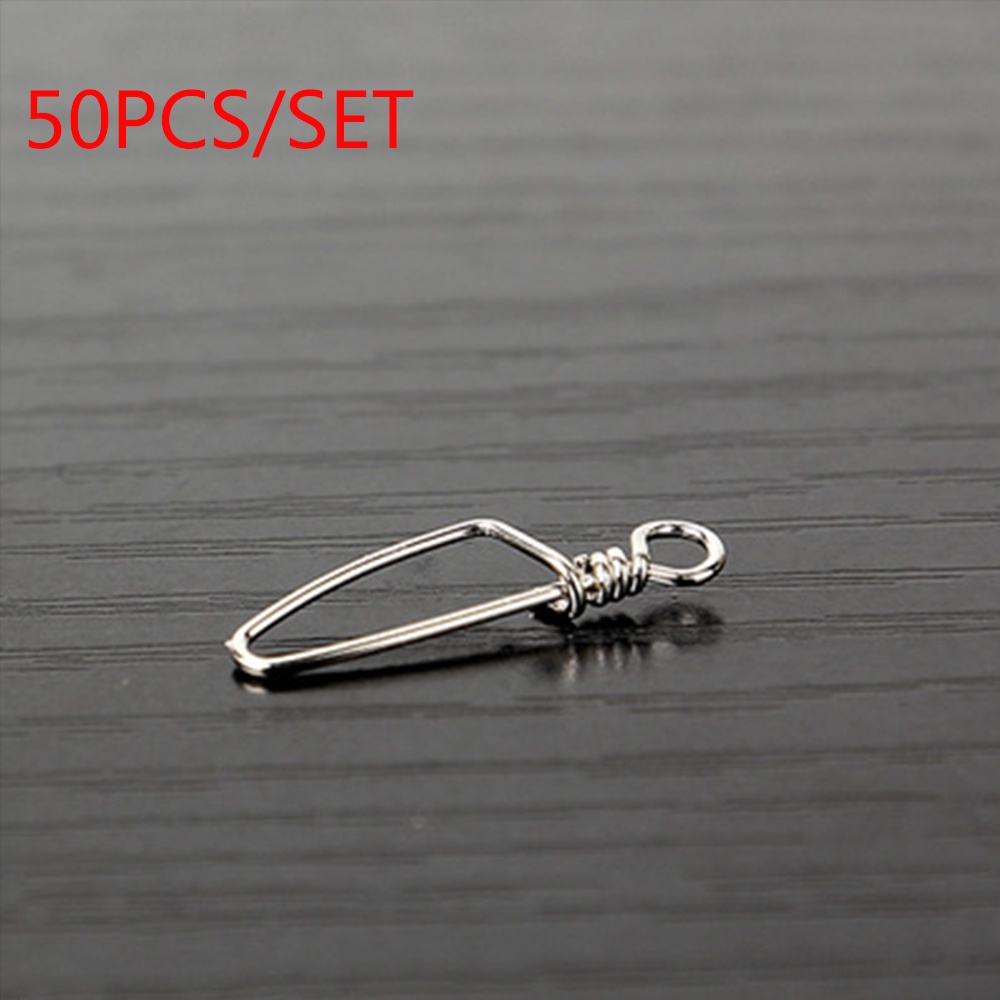 Set 50 chiếc phụ kiện câu cá bằng thép không rỉ cao cấp