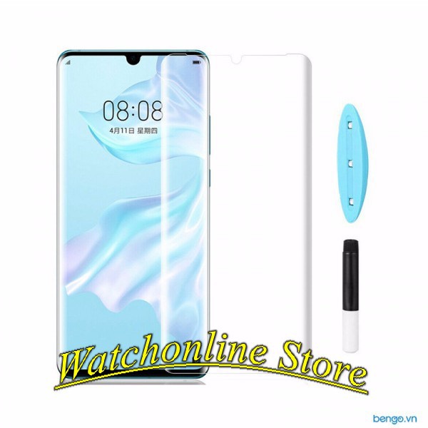 Kính cường lực UV Full màn UV Huawei P30 Pro Full keo nước