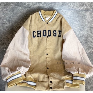 Áo khoác nhung CHOOSE