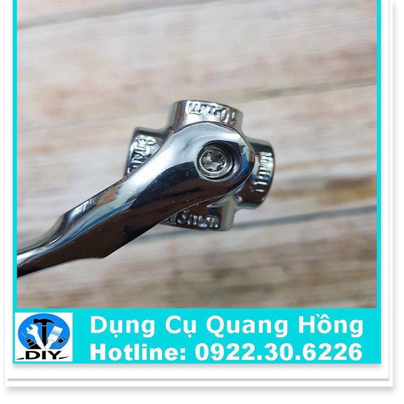 Tay khẩu siết mở ốc TOP -Tay vặn ốc,cờ lê đa năng 8 cỡ đầu 8mm-19mm