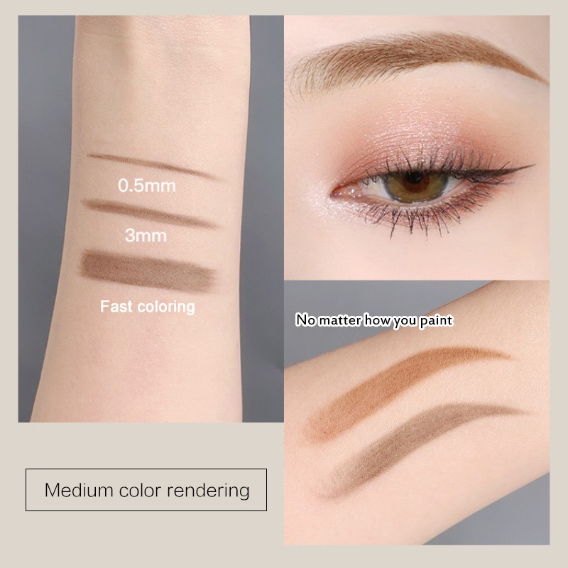 Maycheer Super Smooth Triangle Small Double-ended Eyebrow Pencil Long Lasting Waterproof Sweatproof Eyebrow Pencil | BigBuy360 - bigbuy360.vn