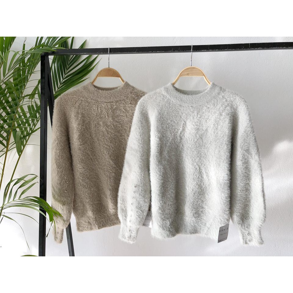 (Xả 180k) Áo len lông tay đính đá A057