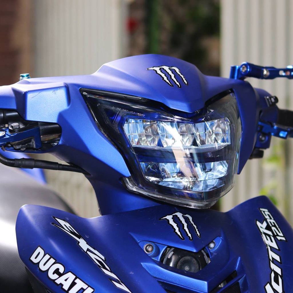 Chóa đèn led EXCITER 150, đèn pha led Ex 150 2 tầng Zhi.pat chính hãng - Bảo Hành 1 Năm