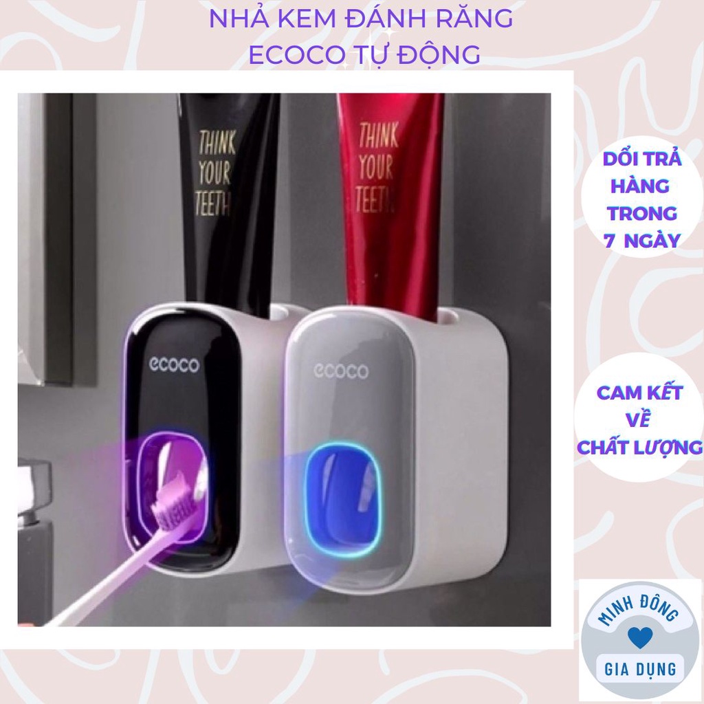 Nhả kem đánh răng Ecoco tự động, Lấy kem đánh răng tự động kiểu dáng đơn sang trọng đẹp mắt