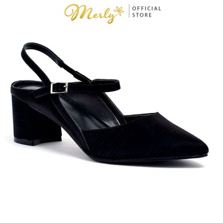 Giày Slingback Gót Vuông Nữ Merly 1341