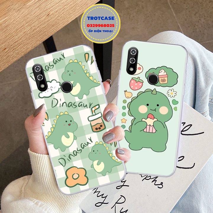 Ốp lưng Vsmart Live - Joy 1 - Joy 1 Plus - Joy 2 Plus - Joy 3 - in hình khủng long dino và khủng long mặt bự