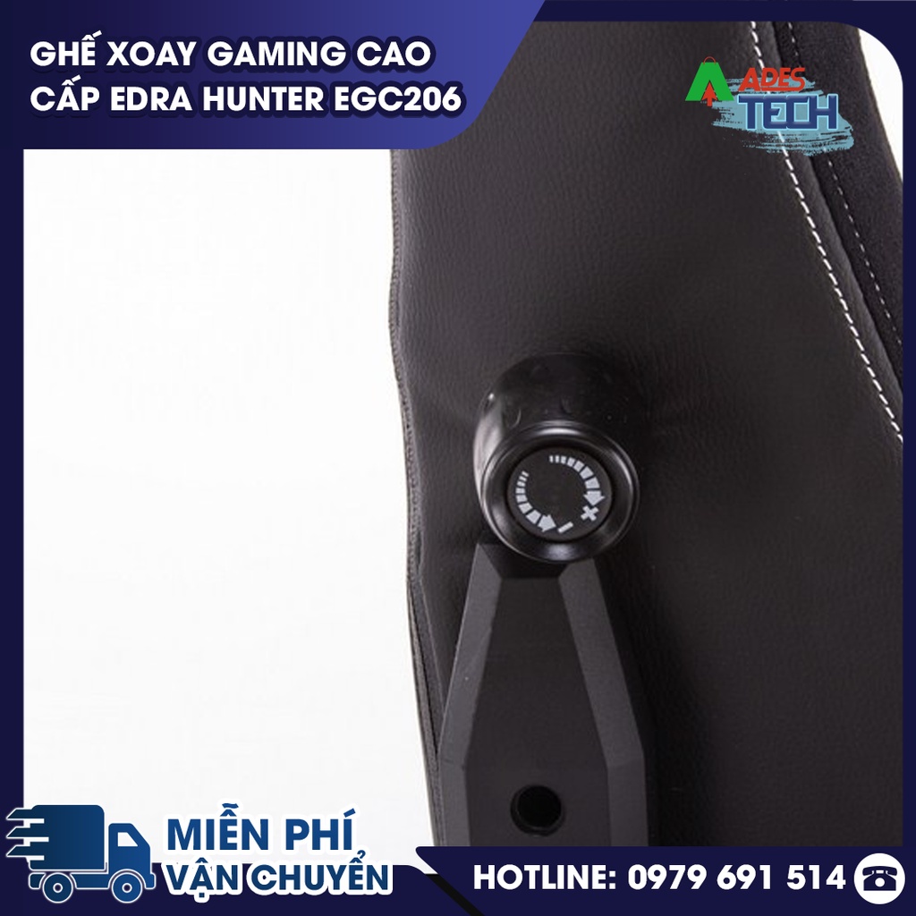 ✔️Ghế Xoay Gaming cao cấp EDRA Hunter EGC206 ✔️ Chất liệu da PU dễ dàng bảo quản✔️Bảo hành 12 tháng