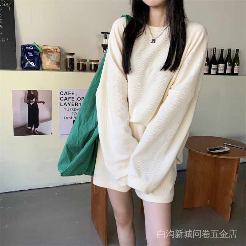 Set Đồ Thể Thao Dáng Rộng Phong Cách Thời Trang Xuân Thu Dành Cho Nữ Có Size Lớn