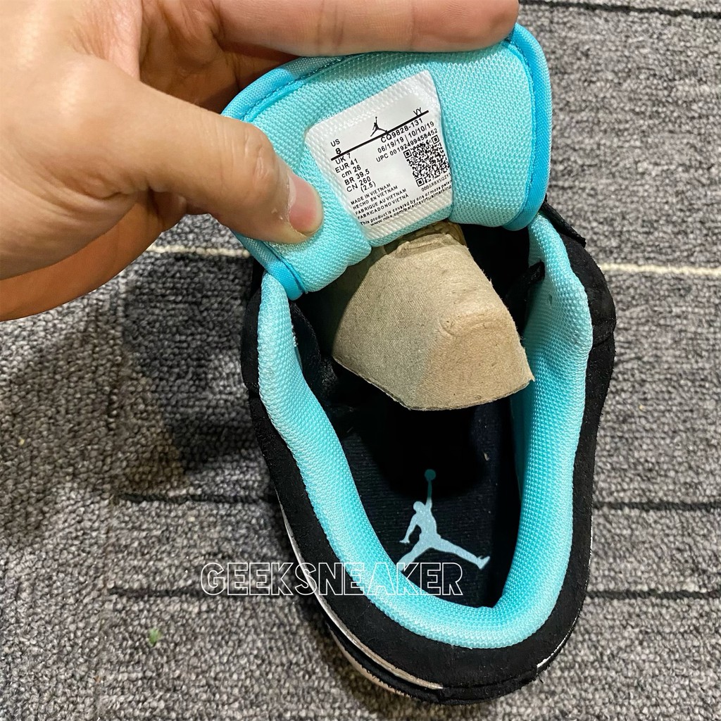 [GeekSneakerZone] Giày Jordan 1 Low Island Green - Cổ Thấp Xanh Đen Trắng | BigBuy360 - bigbuy360.vn