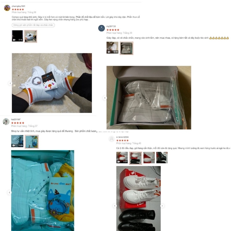 Giày thể thao nữ, giày độn đế nữ đế bằng bánh mì da mềm màu đen trắng năng động trẻ trung hot trend đẹp DVT 1017705