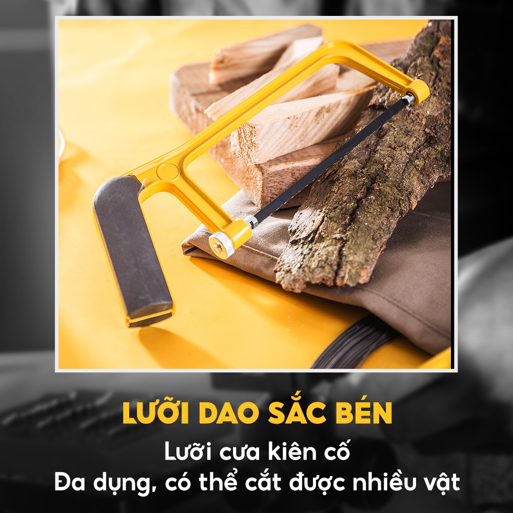 Cưa Gỗ Cầm Tay Cán Nhựa Siêu Bền 6 Inch Deli DL6007 [Bảo Hành 12 Tháng] - Nhập Khẩu Chính Hãng