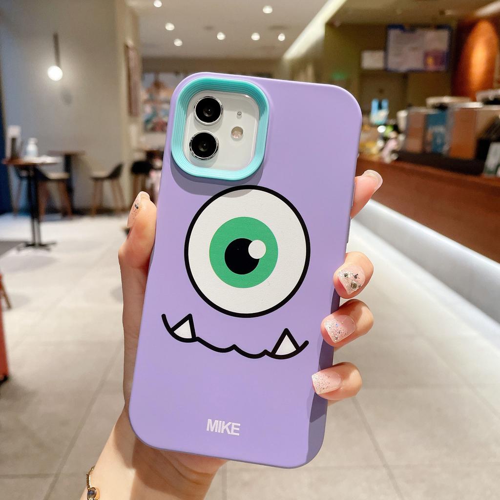 Ốp Điện Thoại Viền Cong in Hình Quái Vật Haiy 3 Trong 1 Cho IPhone 13Promax 12 11 7Plus X Xs Max XR 8 7