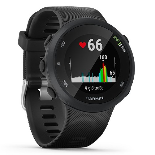 Đồng hồ thông minh Garmin Forerunner 45 Đen kháng nước 5ATM theo dõi nhịp tim màn hình MIP - Chính hãng BH 12 tháng