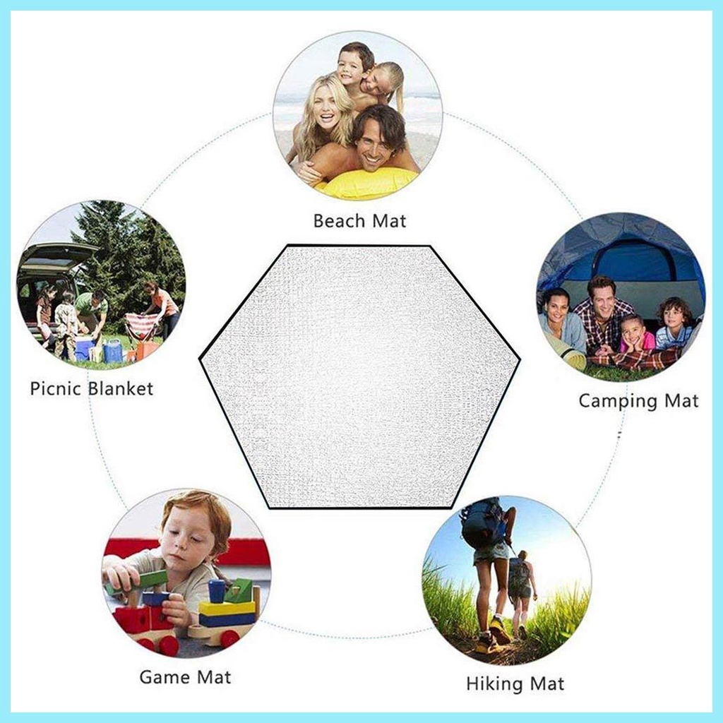 Tấm Lót Lều Lục Giác Di Động Chống Thấm Nước/Ẩm/Chống Ẩm