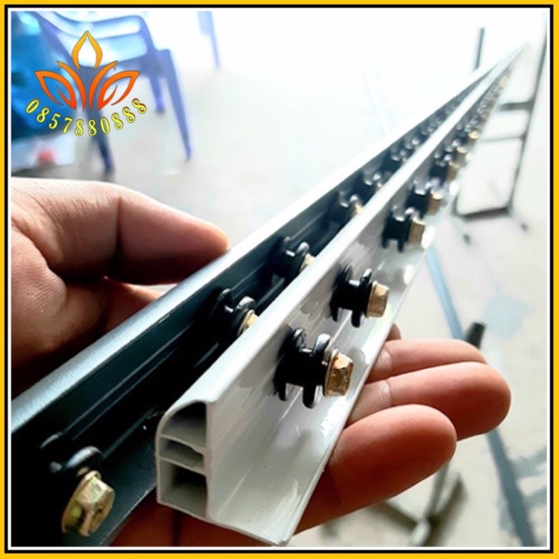 Thanh lưới an tòa KB -chất liệu nhôm cứng Màu trắng