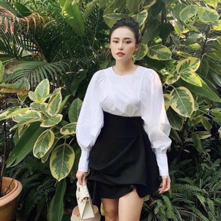 Sét áo tay bồng- Chân váy cách điệu!