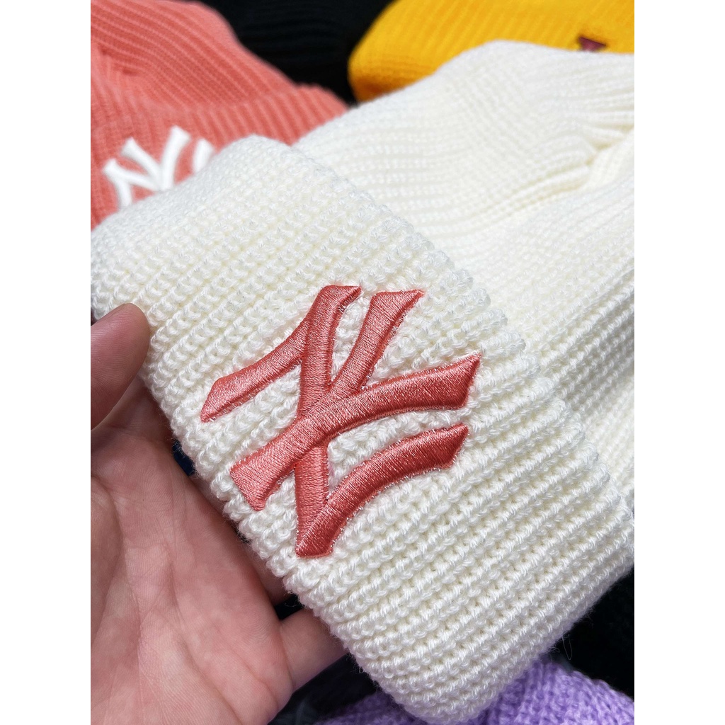 Mũ Len Thêu NY LA Beanie Basic N70