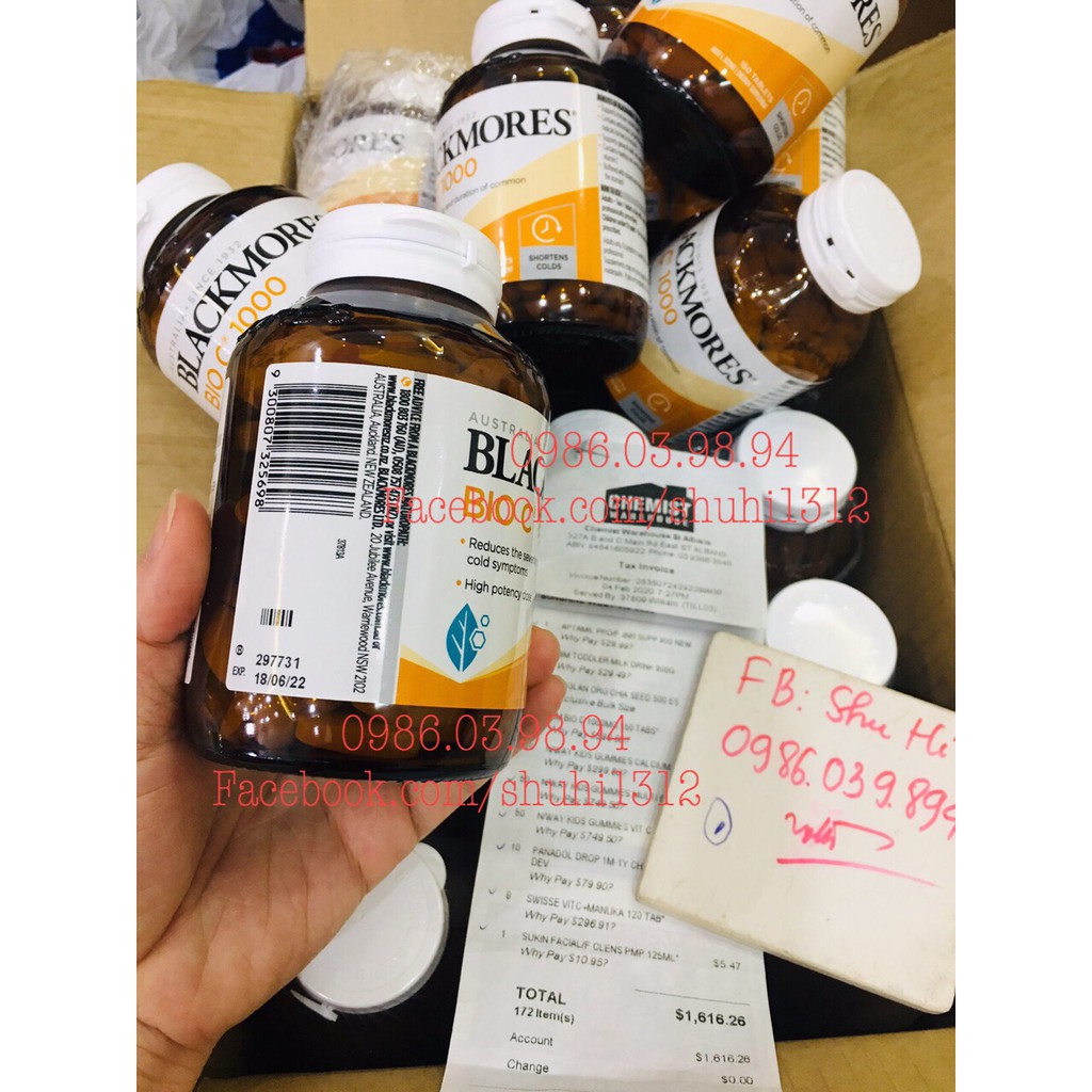 (Mẫu mới) Vitamin C Bio C Blackmores 1000mg 150 viên Úc đủ bill Chemist | BigBuy360 - bigbuy360.vn