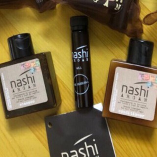 💥 XẢ KHO Set Nashi Mini Phục Hồi Tóc Hư Tổn ( Gội-30ml+ Xả-30ml+ Tinh dầu)