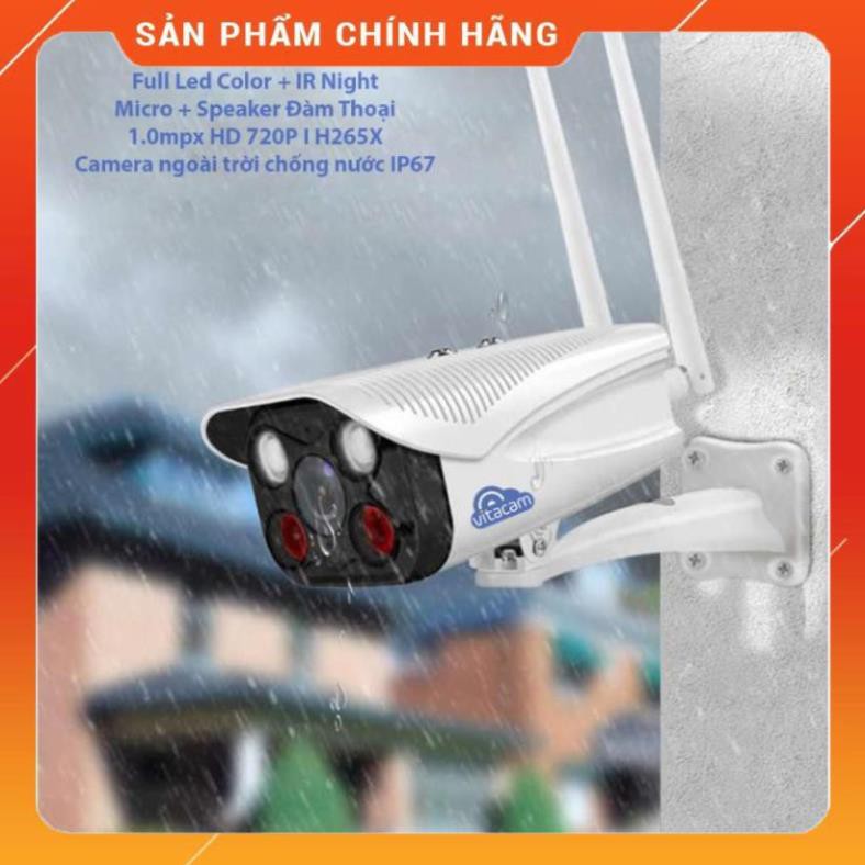 [FreeShip]  Camera Vitacam VB720 Pro ngoài trời đàm thoại 2 chiều vb720 pro có màu ban đêm