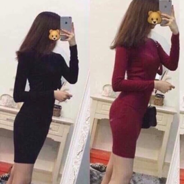 Đầm ôm body dài tay
