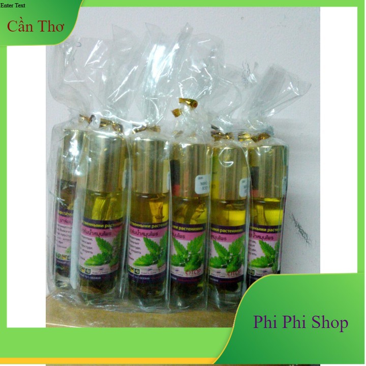 Dầu lăn chiết xuất hương bạc hà Thái Lan