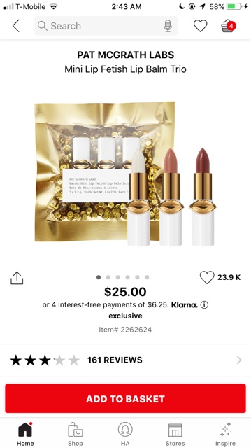 [Full set] SET SON DƯỠNG CÓ MÀU PAT McGRATH MINI SIZE LIP BALM TRIO