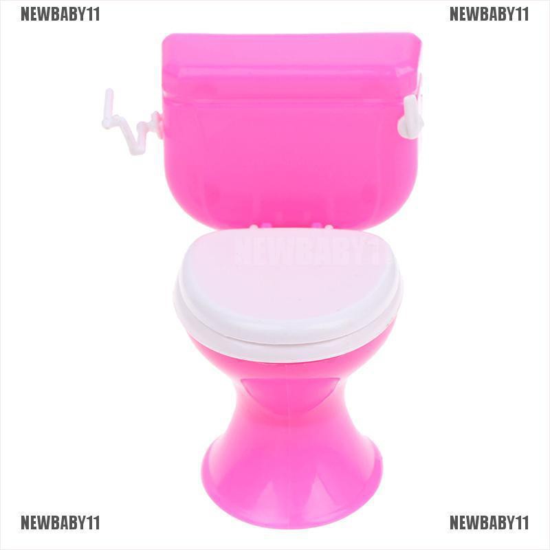 [NEWBABY11] Nội Thất Phòng Tắm Nhà Búp Bê Thu Nhỏ Trang Trí Nội Thất