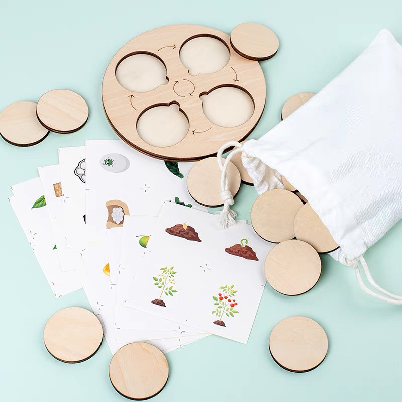 Bộ Thẻ Xếp Hình Vòng Đời Của Động Vật Theo Phương Pháp Montessori