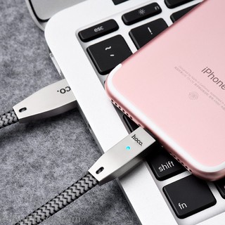 Cáp Sạc Iphone Có LED Báo HOCO U11 (Dây Phản Quang)