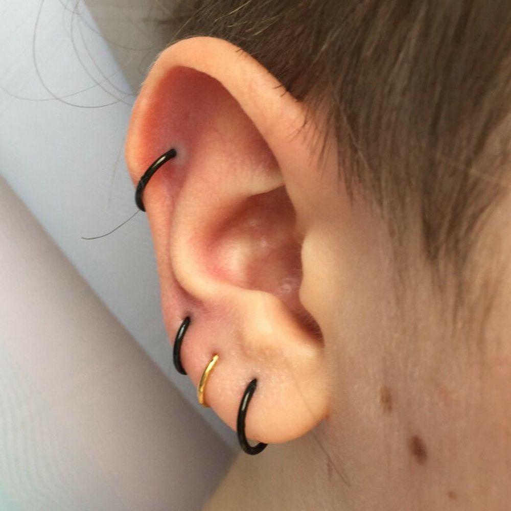 1 Khuyên Mũi Thép Titan Bản Lề Cho Cả Nam Và Nữ