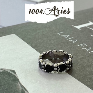 Nhẫn nữ tim đen cá tính - 1004.ARIES
