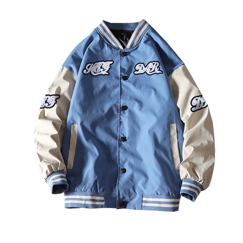 Áo khoác bóng chày dáng rộng phong cách hip hop đường phố cá tính cho nam