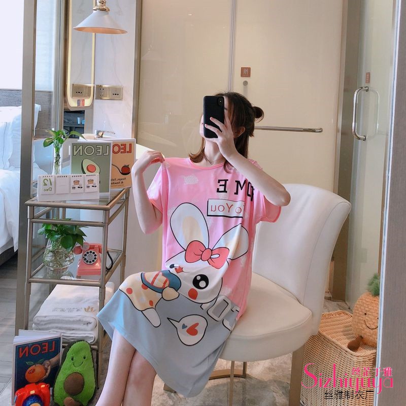 đồ ngủ Ngắn Tay In Họa Tiết Dễ Thương Cho Nữ | BigBuy360 - bigbuy360.vn