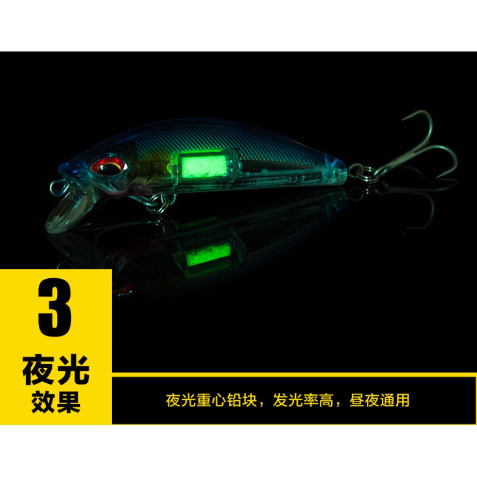 Mồi Câu Cá Giả Bằng Nhựa Cứng 0.2-1.5m 7mm / 10.4g