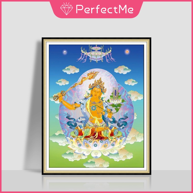 Bộ tranh đính đá 5D tự làm 30x40cm hình Đức Phật