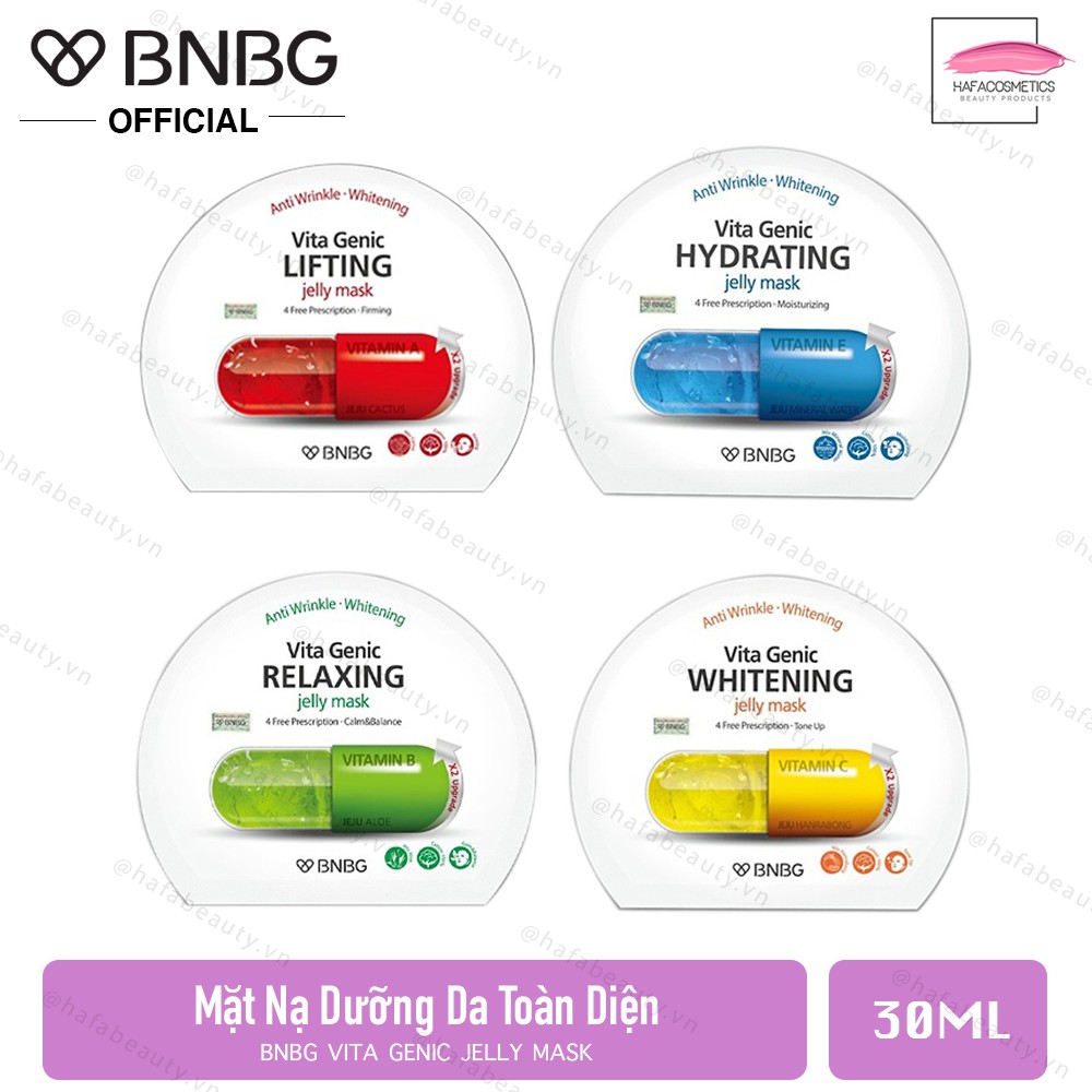 Mặt nạ giấy BNBG Vita Genic Hydrating Jelly Mask VitaminA, B, C, E