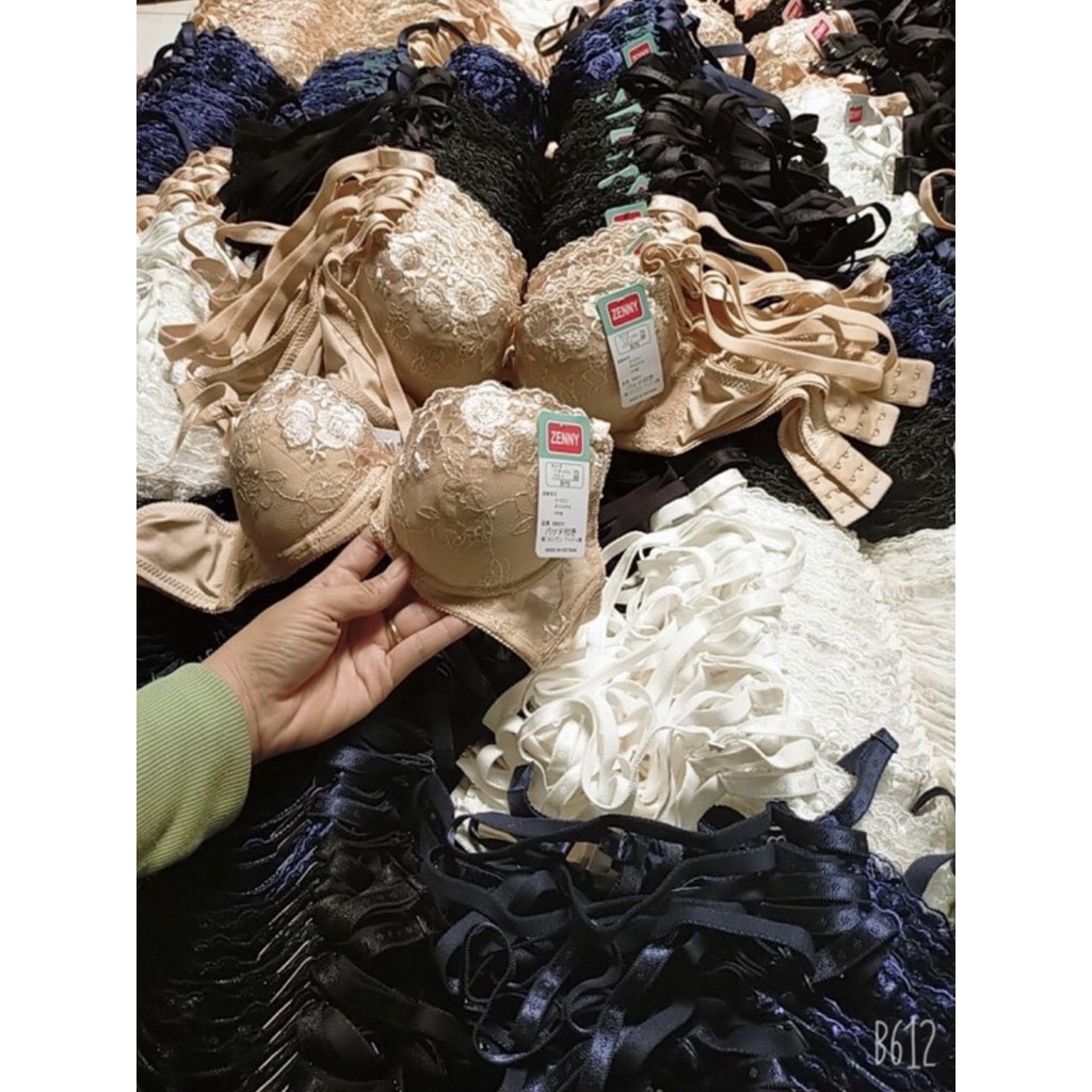 Áo Ngực Nữ Ren Ép Mỏng Dây Trơn ⚡FreeShip⚡ Áo Lót Ren JENNY Xuất Nhật Bao Đẹp Hieu store24h - 01