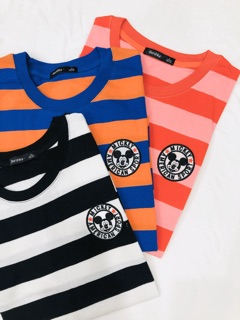 Áo thun kẻ sọc croptop