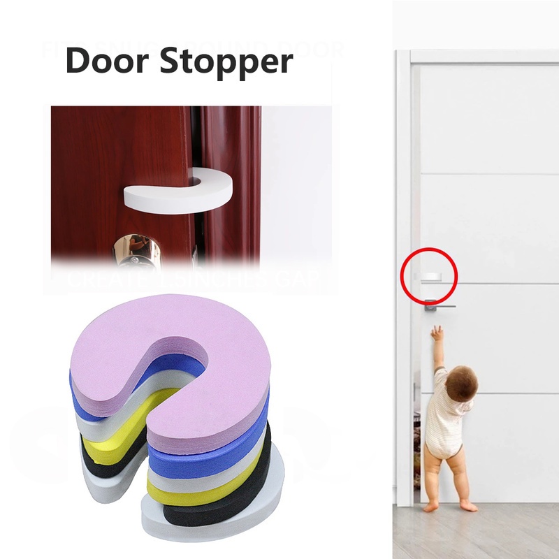 1 Miếng Chặn Cửa Bằng Xốp Mềm An Toàn Dành Cho Trẻ