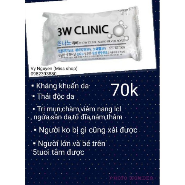 BGF Xà bông cục than tre,Nano silver,lúa mạch dành cho mụn, viêm nang lông, chàm, tổ đỉa,thâm 21 BA2