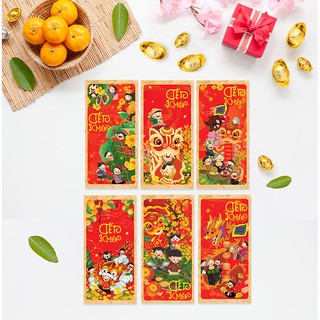 Xấp 10 Bao Lì Xì 2021 Chủ Đề Tết 3 Miền - Giao Đủ Mẫu - Bao Lì Xì Thuần Việt